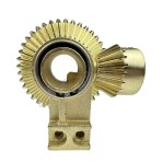 One Way Bevel Helical Gear With Iron and zincing for High Voltage Earthing Switch