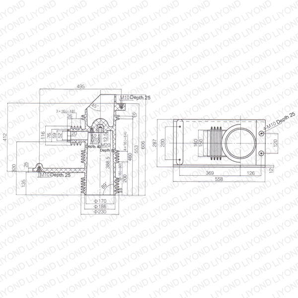 ABB switchgear contact box circuit breaker LYC257
